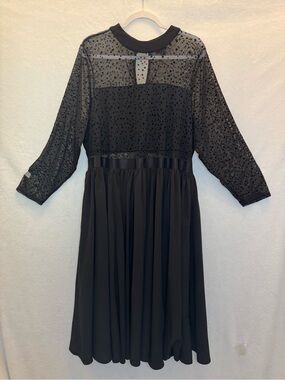 Torrid Black Mesh Stars Dress 22 Party Feminine Dark Romantic Whimsigoth